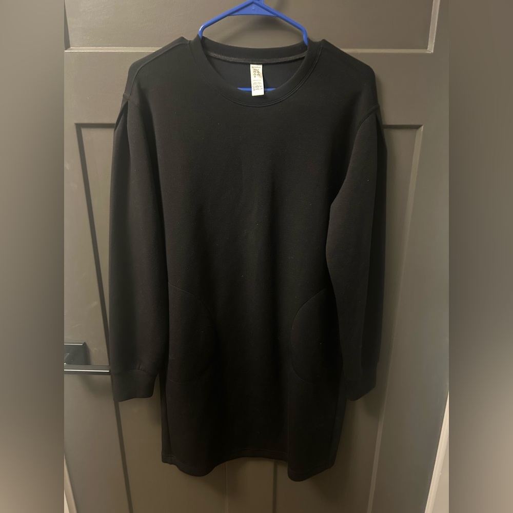 SPANX Women's Black Crewneck Dress